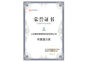 年度潛力獎（證書）